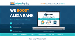 Desktop Screenshot of alexaranks.com