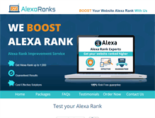 Tablet Screenshot of alexaranks.com